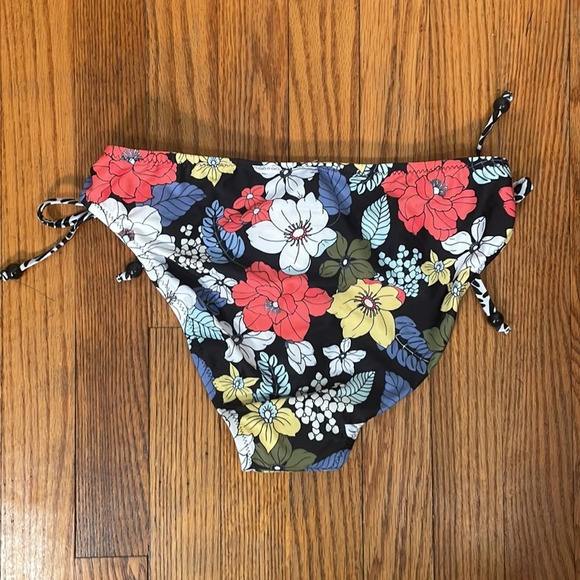 Jessica Simpson Tropical Punch Side-Tie Hipster Bikini Bottoms size Large NWT - Picture 3 of 7